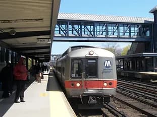 A train at an MTA Station